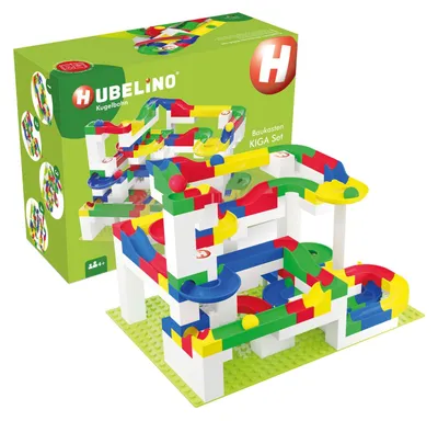 Immagine prodotto di Hubelino set di costruzioni con pista di marmo KIGA set scuola - giocattolo creativo da 352 pezzi