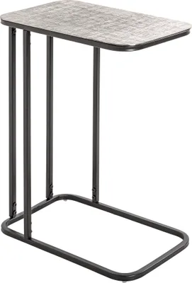 Produktbild von HAKU Beistelltisch schwarz, silber - Metall, B/H/T: 46x62x29 cm