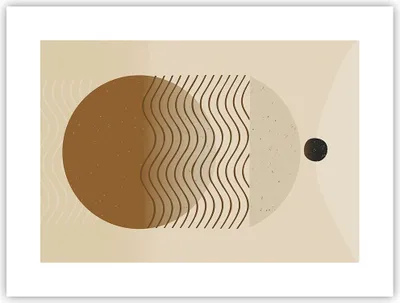 Produktbild von Poster - Poster ohne Rahmen - Abstraktion Geometrie Minimalismus - 40x30 cm - Wand Bild - Wanddeko - Wandbilder - Kunstposter - Wandposter - Bilder - Kunstdruck - Wanddekoration - P2XAA40x30-5043