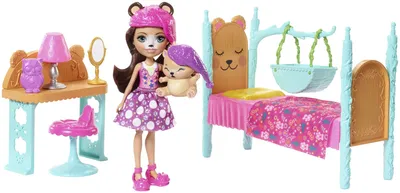 Zdjęcie produktu dla Zestaw do zabawy Enchantimals Bren Bear & Snore – sypialnia