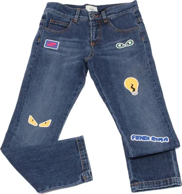 Obrázok produktu pre 3867U džínsy bimbo FENDI pantalone blu denim strečové nohavice kid boy