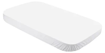 Produktbild von Spannbettlaken Baumwolle – 7-in-1 – 124 x 73 cm – Weiß | Spannbettlaken Babybett