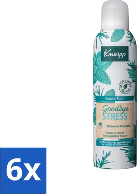 Image de Kneipp - Mousse de douche - Adieu au stress - Menthe aquatique & romarin - 200 ml - Lot avantageux - 6 pièces