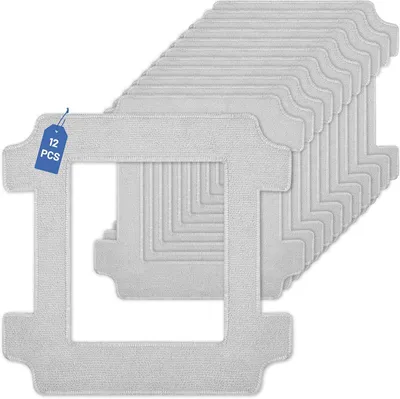 Imagen del producto de Paños de microfibra para limpieza, 12 unidades, repuestos para robots limpiadores de ventanas W2S/W2S Omni, para la limpieza de ventanas
