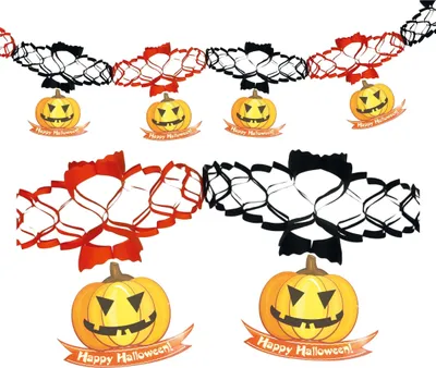 Obrázok produktu pre Halloweenská tekvicová girlanda 200 x 15 cm