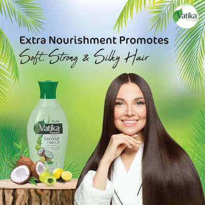 Produktbild von Dabur Vatika Naturals Enriched Coconut Hair Oil 300ml Haaröl aus Kokosnussöl