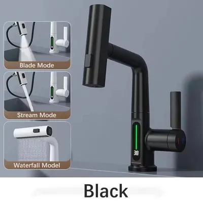 Immagine prodotto di Miscelatore monocomando per lavabo – Montaggio a incasso – Acciaio inossidabile 304 – Miscelatore per acqua calda e fredda – Cartuccia in Vetroceramica – Adatto per bagno e cucina