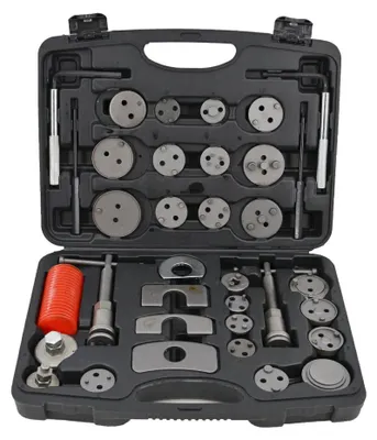 AWTOOLS Bremskolbenrücksteller-Set 35-teilig mit Handantrieb
