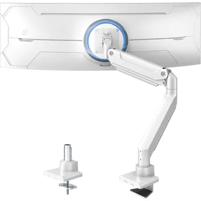 Productafbeelding van Monitorbeugel voor ultrawide schermen tot 49 inch | Gasveerarm | VESA 75/100mm | 2-20 kg | Wit