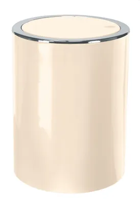 Productafbeelding van Kleine Wolke Clap, 5 liter, rond, Acrylnitril-Butadieen-Styreen (ABS), kunststof, beige, zilver, 19 cm, 245 mm