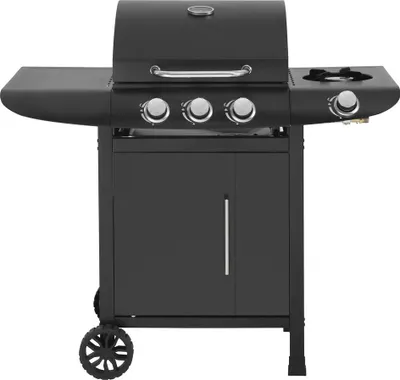 Image de Barbecue gaz "Feria 5" - 5 brûleurs dont 1 latéral - 14,5 kw - Noir