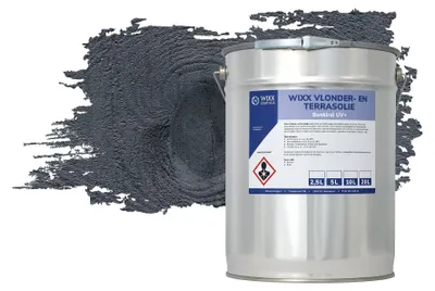 Productafbeelding van Wixx Vlonder en Terrasolie UV+ - Zwart - 1L