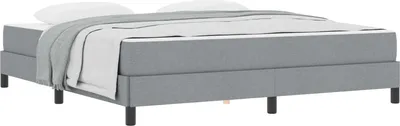 Produktbild von Boxspringbett Hellgrau 180 x 200 cm Stoff