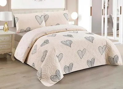 Zdjęcie produktu dla Letni koc z dwustronnym nadrukiem + 2 poszewki na poduszki 50 x 70 cm – gruby letni koc dla 2 osób, wykonany z lekkiego materiału (240 x 260 cm)