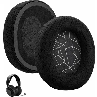 Image de INF Coussinets d'oreille pour SteelSeries Arctis 3/5/7  1 paire Noir + Blanc