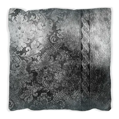 Produktbild von Wallario Premium Kissen, weiche Oberfläche, mit Motiv Schnörkelmuster in grau, Größe: 40 x 40 cm, mit weißer Rückseite