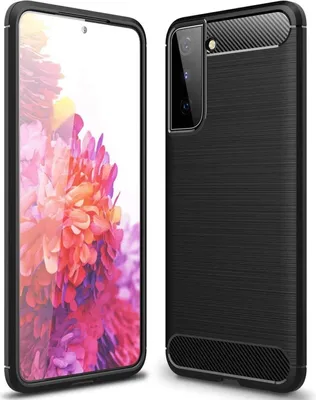 Produktbild von TPU kryt pro mobilní telefon Samsung Galaxy S21 ochranný kryt carbon look ochranné pouzdro