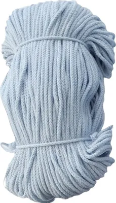 Produktbild von Ø 4 mm x 100 m Baumwollkordel Kordel Baumwolle 100 % Baumwollschnur Hellblau Ø 4 mm