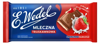 Obrázek produktu pro E. Wedel jahodová mléčná čokoláda 100 G
