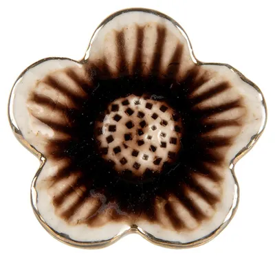 Produktbild von Clayre & Eef Türknauf Blume Ø 5x3 cm Beige Keramik