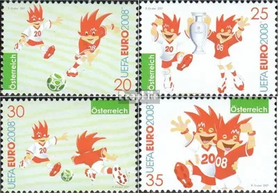 Produktbild von Briefmarken Österreich 2007 Mi 2665-2668 (kompl.Ausg.) gestempelt Fußball