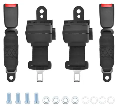 Image de 2 ceintures de sécurité universelles pour voiture de golf, rétractables