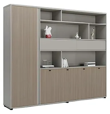 Produktbild von Moderner Grauer Büroschrank Designer Schrank für Büro Geräumiger Aktenschrank