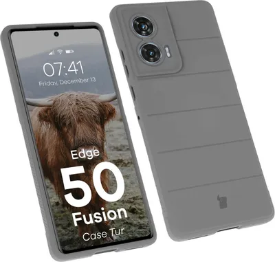 Produktbild von Robuste Handyhülle für Motorola Edge 50 Fusion, Bizon Case Tur, Hellgrau
