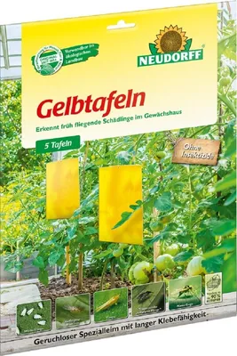Produktbild von Neudorff Gelbtafeln Großformatig Inhalt 5 Tafeln