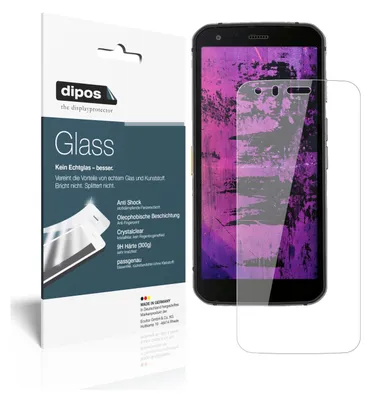 Produktbild von 2x Schutzfolie für Cat S62 Pro - Anti-Shock 9H Folie dipos Glass Kunststoffglas