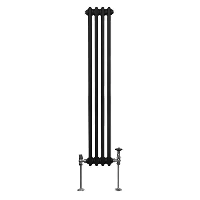 Productafbeelding van Traditionele radiator met 2 kolommen - 1500 x 202 mm - Zwart