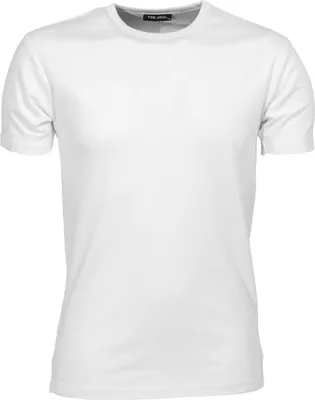 Produktbild von Tee Jays Herren Interlock T-Shirt, Rundhalsausschnitt, Kurzarm BC3311 (XL) (Weiß)