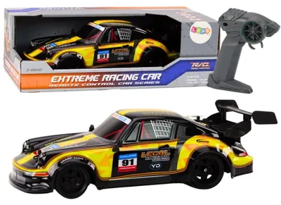 Immagine prodotto di Leantoys Auto telecomandata RC 1:16 con ruote in gomma, versione drift, gialla