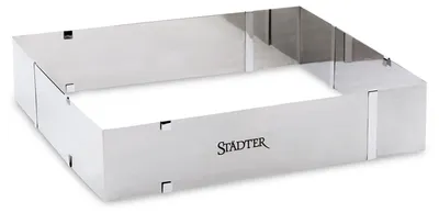 Backform, Metall, silber, 24 x 20 x 6 cm