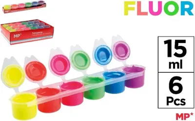 Obrázek produktu pro Farba plakatowa tempera fluor 6x15ml