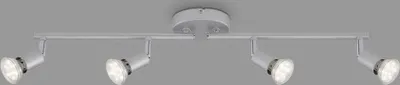 Produktbild von LED Spotleuchte Deckenleuchte 4xGU10 12W schwenkbar Metall Titanfarbig Briloner