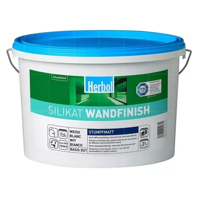 Produktbild von Herbol Silikat Wandfinish - 12.5 Ltr Weiss