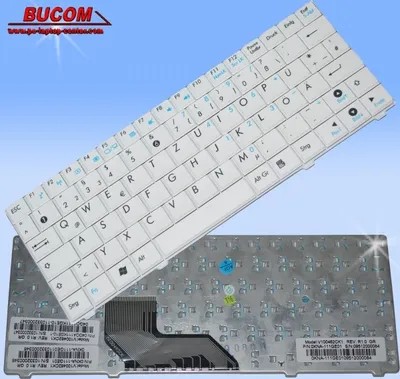 Produktbild von Tastatur Keyboard für ASUS EeePC EPC T91 T91MT 900HA 900SD DE deutsch weiss