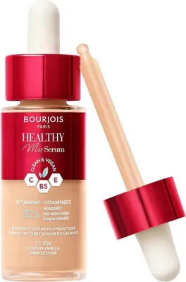 Image de Bourjois Healthy Mix Serum Hydratant & Illuminant Face Primer-Serum 51.2W Golden Vanilla, 30ml