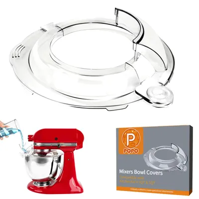 Spritzschutz mit Gießausguss für KitchenAid 4,5-5 Qt Mixer