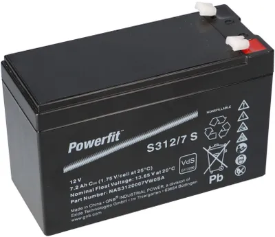 Image de Exide Powerfit Bleiakku AGM 12V 7,2Ah S312/7 S
