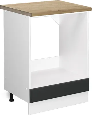 Produktbild von Herdumbauschrank Vicco R-Line Anthrazit Landhaus 60 cm , AP Eiche, Model 45806