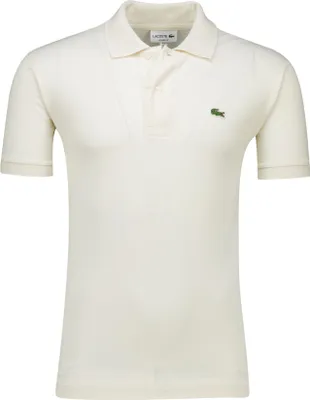 Produktbild von Lacoste Polo beige Baumwolle normale Passform einfarbig
