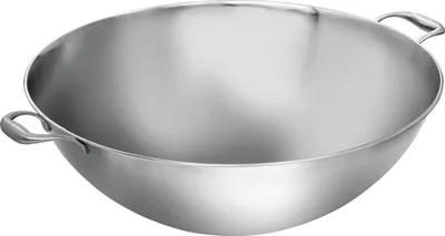 Produktbild von Bartscher XXL Wokpfanne Edelstahl, Ø 510 mm, 22 Liter, W510F, Boden flach, 105731