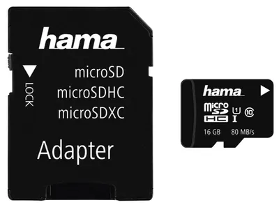 Immagine prodotto di hama 124150 hama scheda di memoria Micro SecureDigital DHC, classe 10, 16 GB