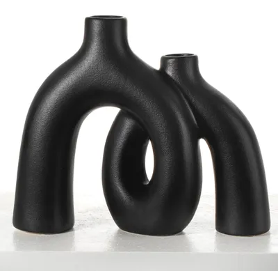 Produktbild von Keramikvase, für Wohnkultur, schwarz