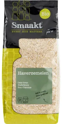 Obrázok produktu pre Smaakt Haverzemelen 500 g – Vysoko kvalitné ovsené otruby, vegánske, s vysokým obsahom vlákniny