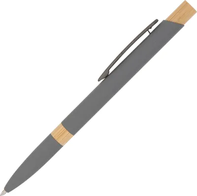 Produktbild von Kugelschreiber / aus recycelten Metall / Farbe: grau