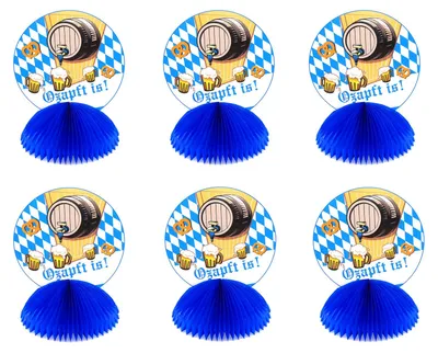 Produktbild von 6 Stück  Party Deko Tischaufsteller "Ozapft is" (22cm)