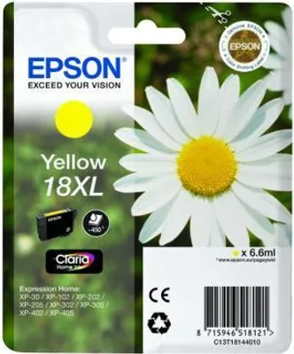 Zdjęcie produktu dla Epson Daisy Atramenty z serii Claria Home, High (L) Yield, Żółty, Tusz na bazie pigmentu, 6,6 ml, 1 szt., Jednopak